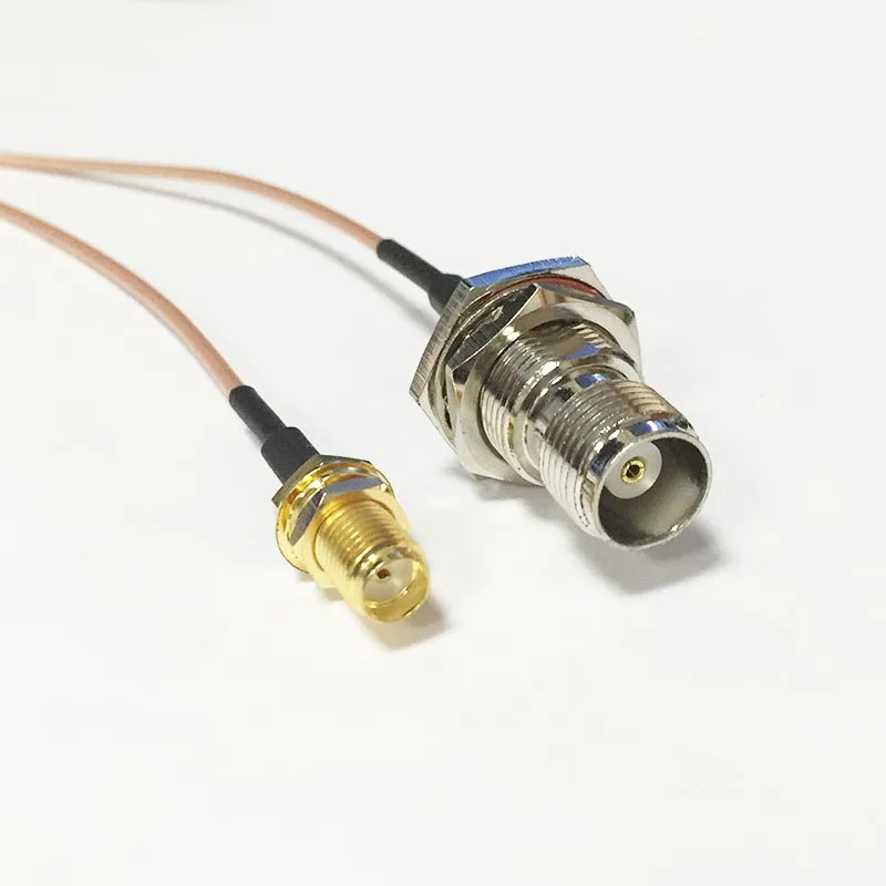 New TNC Female bulkhead Switch SMA Female Jack nut pigtail cable RG178 Wholesale 15CM 6" Adapter
New TNC Female bulkhead Switch SMA Female Jack nut pigtail cable RG178 Wholesale 15CM 6" Adapter