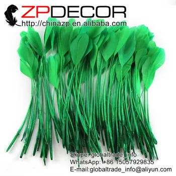 ZPDECOR 200pcs/lot 15-20 cm(6-8inch) Premium Green Dyed Stripped Goose Tail Feathers For Carnival Featival Decoration
ZPDECOR 200pcs/lot 15-20 cm(6-8inch) Premium Green Dyed Stripped Goose Tail Feathers For Carnival Featival Decoration