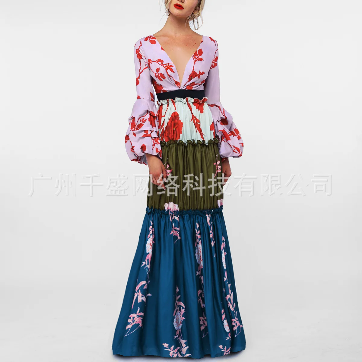 Sexy V Neck Bohemian Beach Dresses Gothic Lantern Sleeve Maxi Runway Dress Elegant Spring Dresses Woman Party Night Vestido
Sexy V Neck Bohemian Beach Dresses Gothic Lantern Sleeve Maxi Runway Dress Elegant Spring Dresses Woman Party Night Vestido