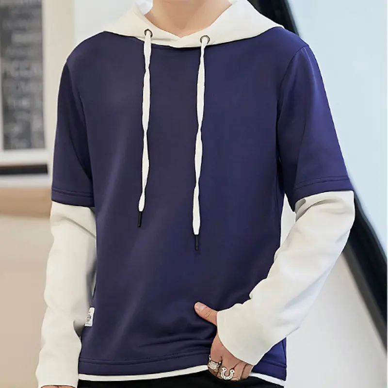Autumn And Winter Men's Sweatshirts Hit Color Spliced Hooded Man Hoodies Comfortable White Pink Darkblue Lightblue Sweatshirts
Autumn And Winter Men's Sweatshirts Hit Color Spliced Hooded Man Hoodies Comfortable White Pink Darkblue Lightblue Sweatshirts