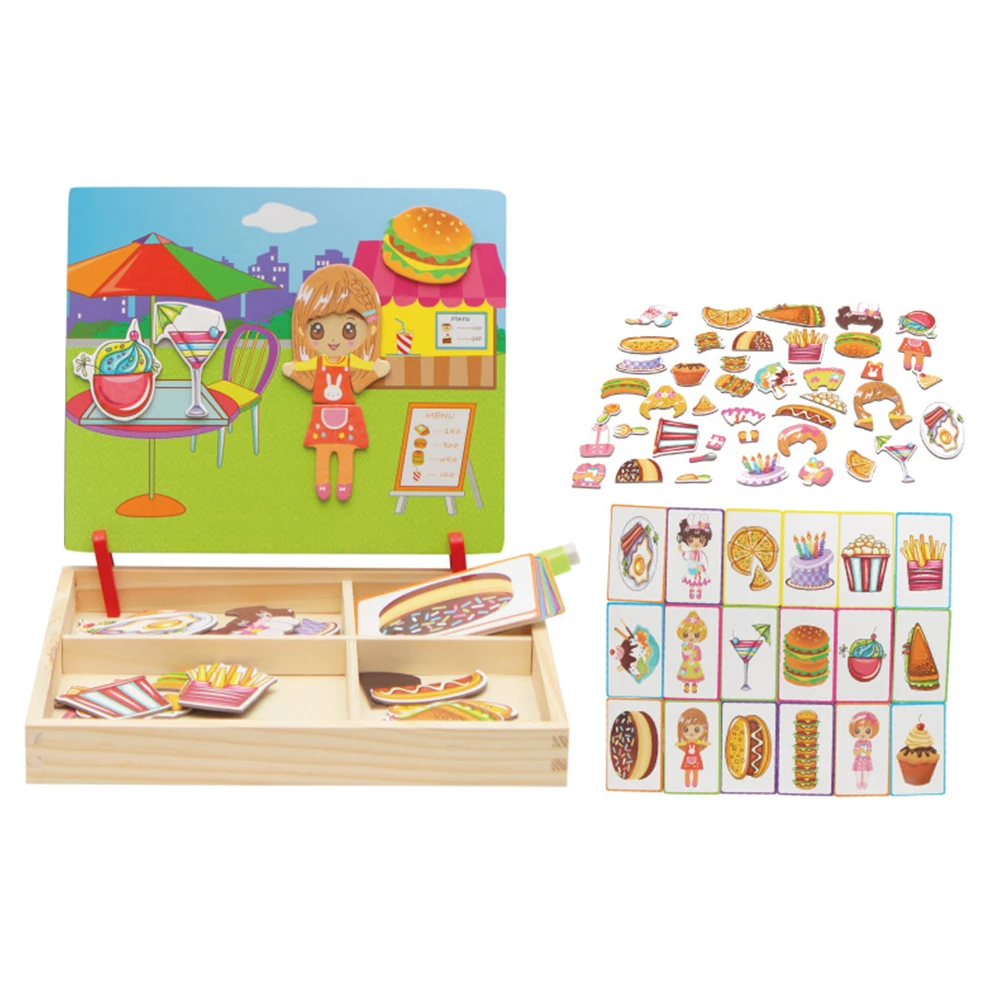 Wooden Toys 3D Magnetic Puzzle for Kids Children 3D Puzzle with Drawing Board Educational Toys Figure/Animals/ Vehicle/Matching
Wooden Toys 3D Magnetic Puzzle for Kids Children 3D Puzzle with Drawing Board Educational Toys Figure/Animals/ Vehicle/Matching