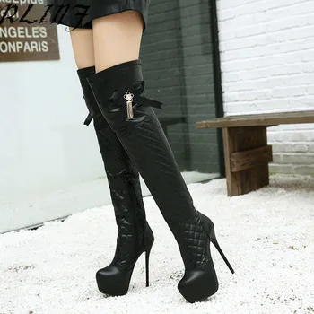 Snow Boots Ultra High-heeled Shoes with Waterproof Platform Round Head Butterfly Fish Pattern Shoes Long Over The Knee Boots
Snow Boots Ultra High-heeled Shoes with Waterproof Platform Round Head Butterfly Fish Pattern Shoes Long Over The Knee Boots