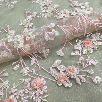 Super quality embroidered tulle lace fabric for wedding dress S-52911 Nigerian french tulle lace fabric
Super quality embroidered tulle lace fabric for wedding dress S-52911 Nigerian french tulle lace fabric