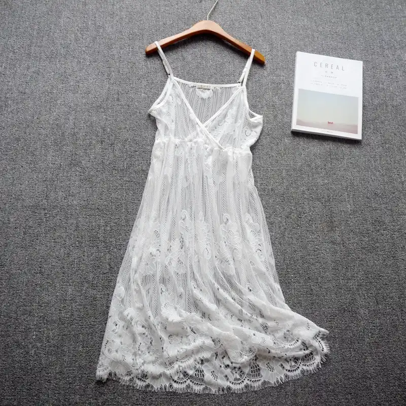 white slip dress for under dress