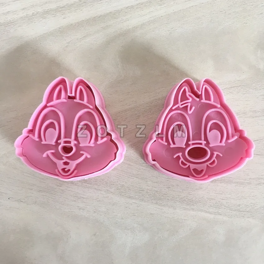 2 pcs/set Cartoon Squirrels Plastic Cookie Cutters Pastry Confeitaria Mold Chip 'n' Dale Shaped Cake Decorating Tools SLP027
2 pcs/set Cartoon Squirrels Plastic Cookie Cutters Pastry Confeitaria Mold Chip 'n' Dale Shaped Cake Decorating Tools SLP027