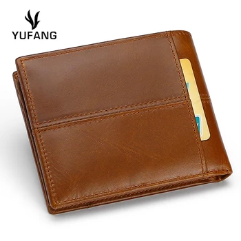 YUFANG RFID Blocking Men Wallet Genuine Cowhide Men Card Pack Fold Retro Coin Purse Genuine Leather Credit Card Wallet Male
YUFANG RFID Blocking Men Wallet Genuine Cowhide Men Card Pack Fold Retro Coin Purse Genuine Leather Credit Card Wallet Male