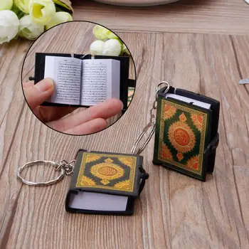 

Mini Ark Quran Book Real Paper Can Read Arabic The Koran Keyring Muslim Jewelry