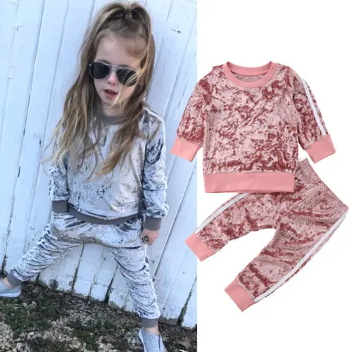 Winter Fashion Solid Gray Pink Cool Brief Warm Soft Christmas Toddler Kid Baby Girl Velvet Top Sweatshirt Pants Outfits Clothes
Winter Fashion Solid Gray Pink Cool Brief Warm Soft Christmas Toddler Kid Baby Girl Velvet Top Sweatshirt Pants Outfits Clothes