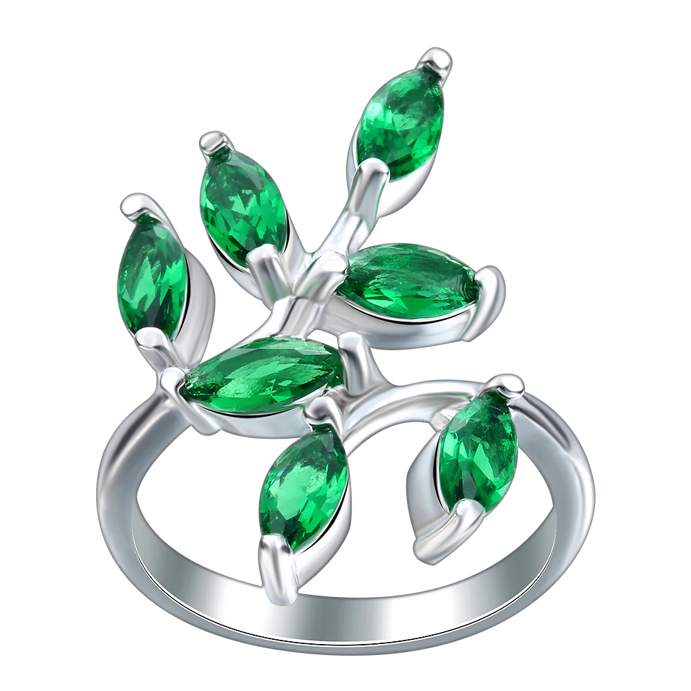 Hot Sale Black Gold Color Finger Rings With Green Spring Leaves Micro Paved Cz Zircon Wedding Party Jewelry Gift Ring For Women
Hot Sale Black Gold Color Finger Rings With Green Spring Leaves Micro Paved Cz Zircon Wedding Party Jewelry Gift Ring For Women