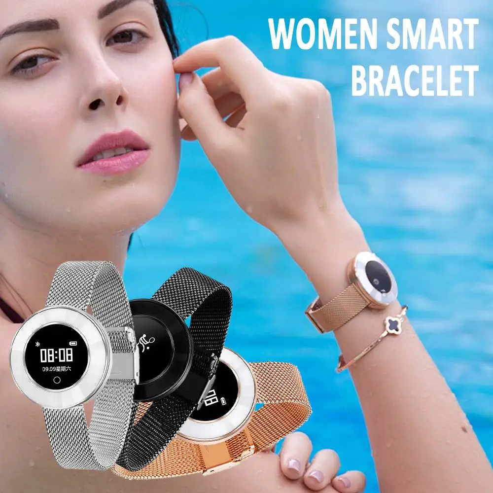 Microwear X6 Bluetooth Smart Band Lady Women Heart Rate Blood Oxygen Pressure Pedometer IP68 Waterproof Bracelet Fitness Watch
Microwear X6 Bluetooth Smart Band Lady Women Heart Rate Blood Oxygen Pressure Pedometer IP68 Waterproof Bracelet Fitness Watch
