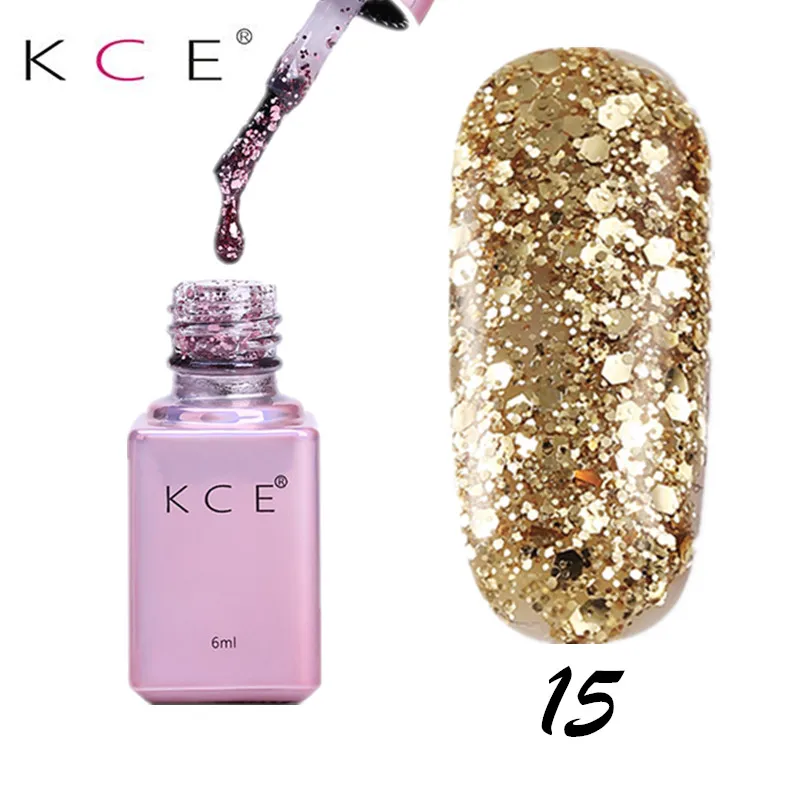 KCE Nail Gel Polish UV&LED Shining Colorful 15 Colors 6ML Long lasting soak off Varnish Cheap ManicureNail Polish&stamp
KCE Nail Gel Polish UV&LED Shining Colorful 15 Colors 6ML Long lasting soak off Varnish Cheap ManicureNail Polish&stamp