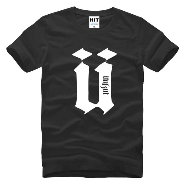 Cheap T Shirt Design Men's Regular Crew Neck Short Sleeve Unkut Letter Hiphop Short-Sleeve Tee |