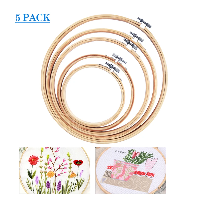 5pcs/Set Embroidery Hoop Circle Round Frame Cross Stitch Ring Bamboo Circular Embroidery Hoops Needlework Tools for Home Patchwo
5pcs/Set Embroidery Hoop Circle Round Frame Cross Stitch Ring Bamboo Circular Embroidery Hoops Needlework Tools for Home Patchwo