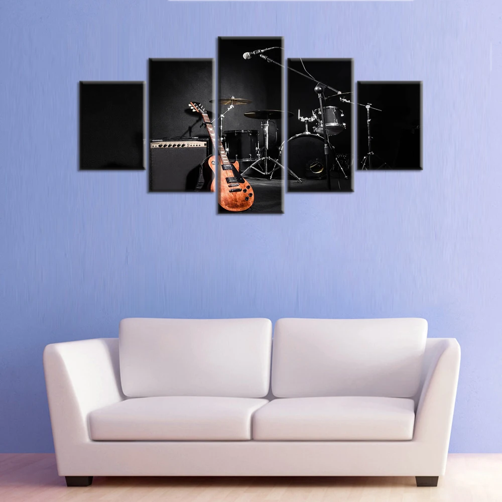 HD-Printed-5-piece-canvas-painting-music-guitar-drum-instruments-posters-and-prints-wall-art-canvas (1)