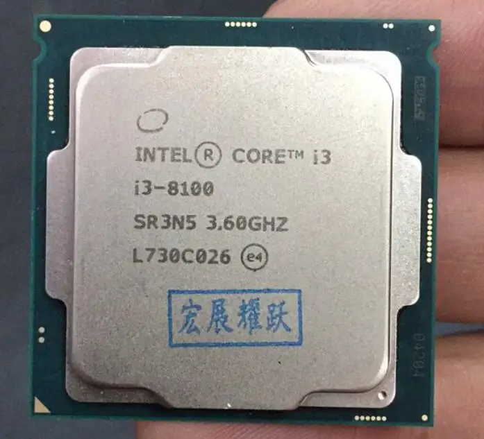 Intel Core i3 8series PC Computer Desktop Processor I3 8100 I3-8100 CPU LGA 1151-land FC-LGA 14 nanometers Quad-Core
Intel Core i3 8series PC Computer Desktop Processor I3 8100 I3-8100 CPU LGA 1151-land FC-LGA 14 nanometers Quad-Core