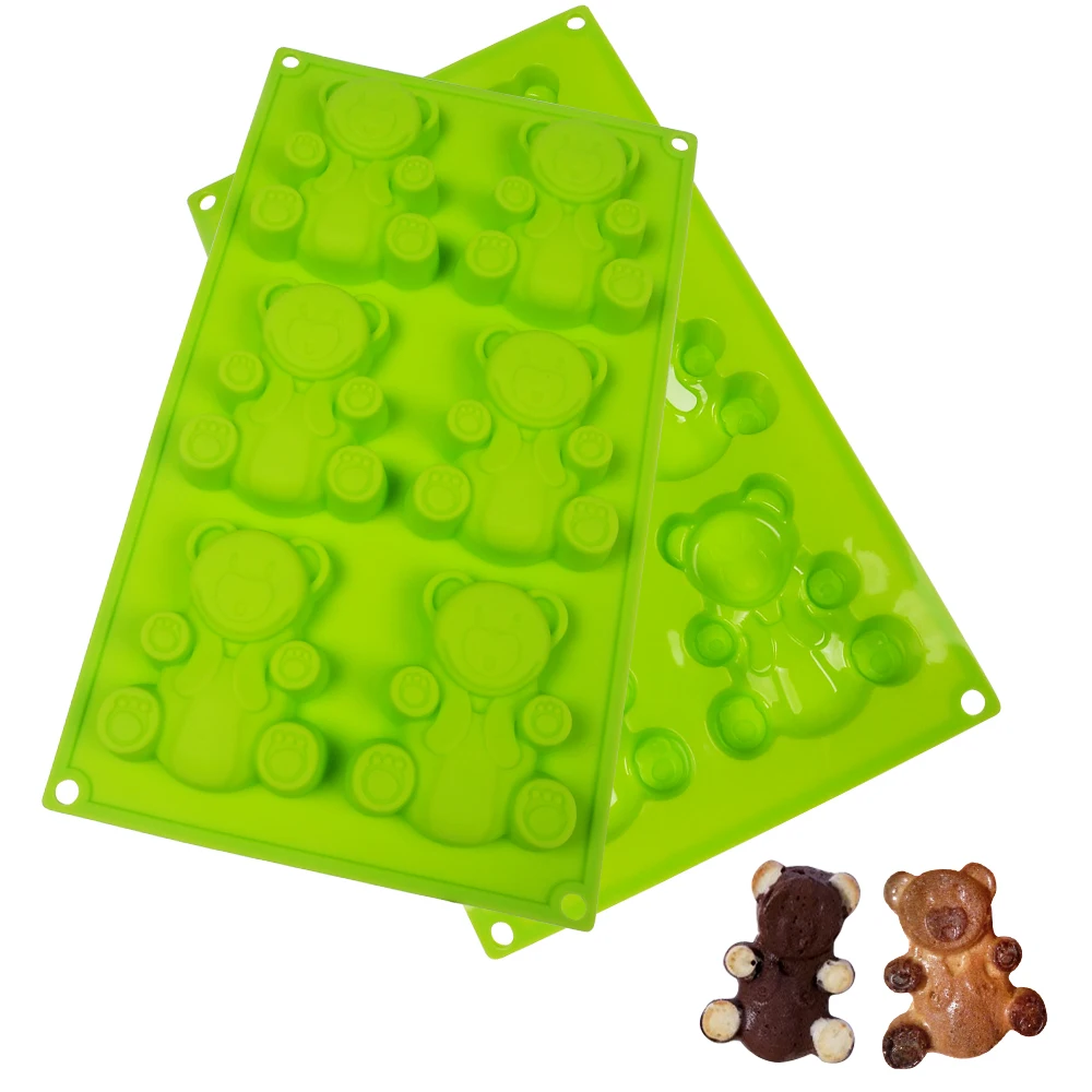 6 Cavity Silicone Mold for Baking Bear Shape Silicone Cake Mold Chocolate Mold Cake Decorating Tools Dessert Form
6 Cavity Silicone Mold for Baking Bear Shape Silicone Cake Mold Chocolate Mold Cake Decorating Tools Dessert Form