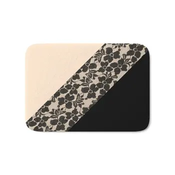 Elegant Peach Ivory Black Floral Lace Color Block Bath Mat Anti-Slip Kitchen Bathroom Floor Mats Absorption Doormat Home
Elegant Peach Ivory Black Floral Lace Color Block Bath Mat Anti-Slip Kitchen Bathroom Floor Mats Absorption Doormat Home
