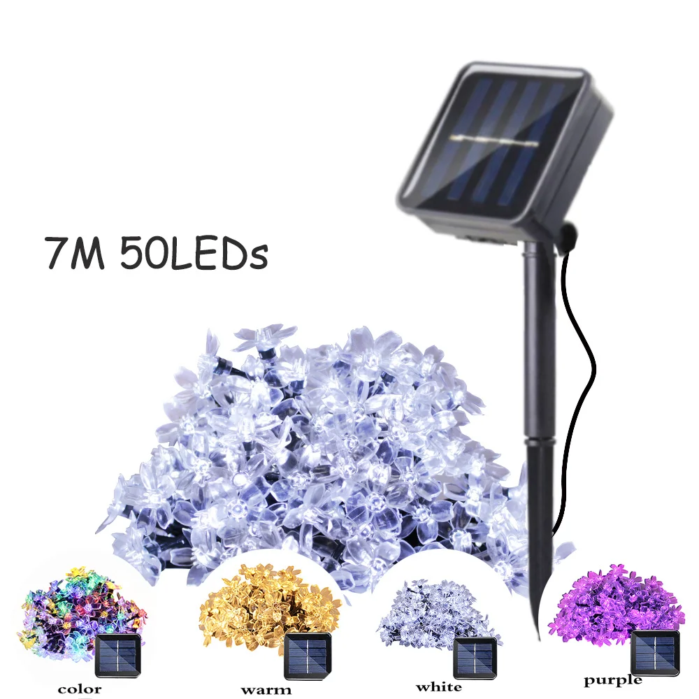 Solar Power Led Lamp Outdoor Garden Waterproof Fairy Light Luces Led Decoracion Colorful Yard Lighting Garland String 7M 50 LEDs
Solar Power Led Lamp Outdoor Garden Waterproof Fairy Light Luces Led Decoracion Colorful Yard Lighting Garland String 7M 50 LEDs