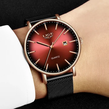 LIGE NEW Fashion Mens Watches Top Brand Luxury Quartz Watch Men Casual Slim Mesh Steel Waterproof Sport Watch Relogio Masculino
LIGE NEW Fashion Mens Watches Top Brand Luxury Quartz Watch Men Casual Slim Mesh Steel Waterproof Sport Watch Relogio Masculino