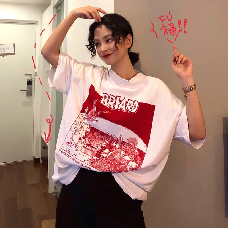 2 Colors Mihoshop Ulzzang Korean Korea Women Fashion Clothing Punk Harajuku High Street Cool Print T shirt
2 Colors Mihoshop Ulzzang Korean Korea Women Fashion Clothing Punk Harajuku High Street Cool Print T shirt