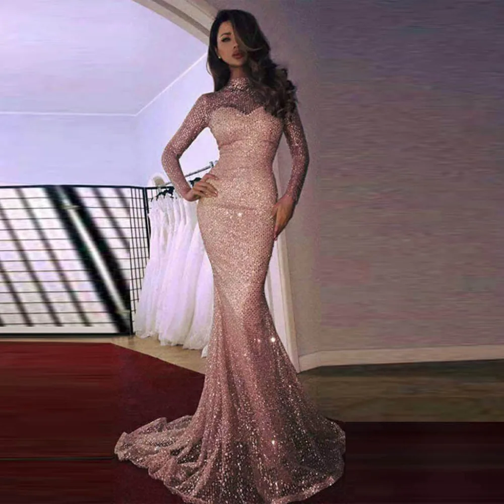 Fashion Newly Women Dresses Ladies Long Sleeve O-Neck Sequined Mermaid Bodycon Elegant Dress Hot High Quality vestido Gift /D4
Fashion Newly Women Dresses Ladies Long Sleeve O-Neck Sequined Mermaid Bodycon Elegant Dress Hot High Quality vestido Gift /D4