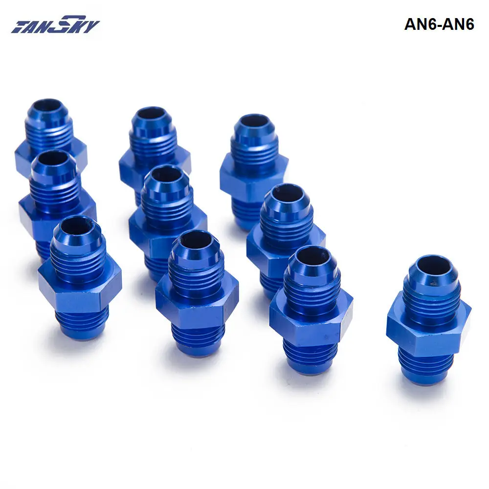 10PCS/LOT Aluminum Straight Fuel Fittings Adaptor Male Blue AN6-AN6 Thread For All Oil coole / Fuel Tank LineAN6-AN6
10PCS/LOT Aluminum Straight Fuel Fittings Adaptor Male Blue AN6-AN6 Thread For All Oil coole / Fuel Tank LineAN6-AN6