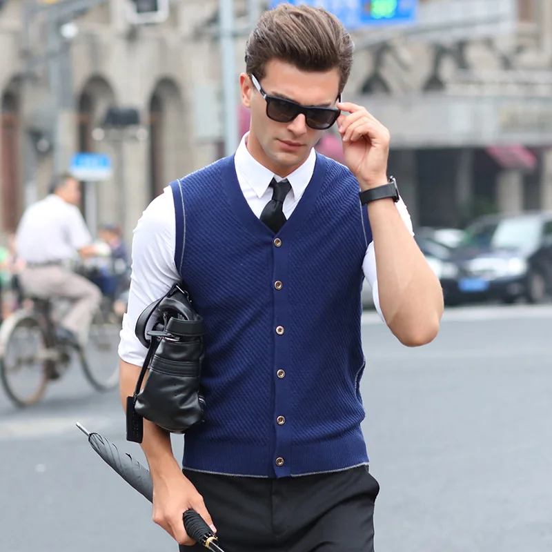 New Arrival Mens Vest Sweaters Autumn Winter Male Knit Cardigan Wool Vest Sleeveless Sweater Men Casual Brand Clothing
New Arrival Mens Vest Sweaters Autumn Winter Male Knit Cardigan Wool Vest Sleeveless Sweater Men Casual Brand Clothing