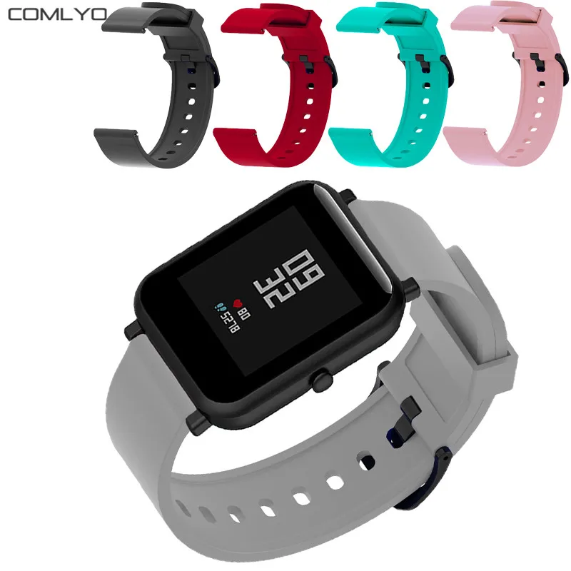 wristband straps For xiaomi huami amazfit bit bip lite strap smart watch band Silicone wristband with metal buckle wholesale
wristband straps For xiaomi huami amazfit bit bip lite strap smart watch band Silicone wristband with metal buckle wholesale