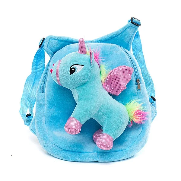 Plush Backpack Animal Unicorn licorne Cute Children's School bag Preschool Kids Early Learning Schoolbag for Kindergarten Gift4