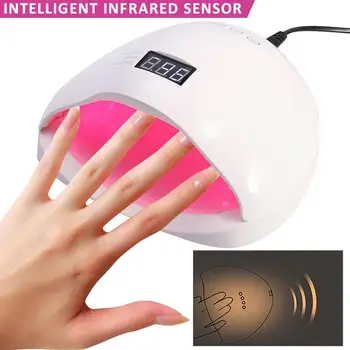48W UV LED Gel Nail Lamp Professional Nail Dryer with Hand Sensor 10 30 60 Seconds Timer Settings for Fingernail Toenail Gel
48W UV LED Gel Nail Lamp Professional Nail Dryer with Hand Sensor 10 30 60 Seconds Timer Settings for Fingernail Toenail Gel