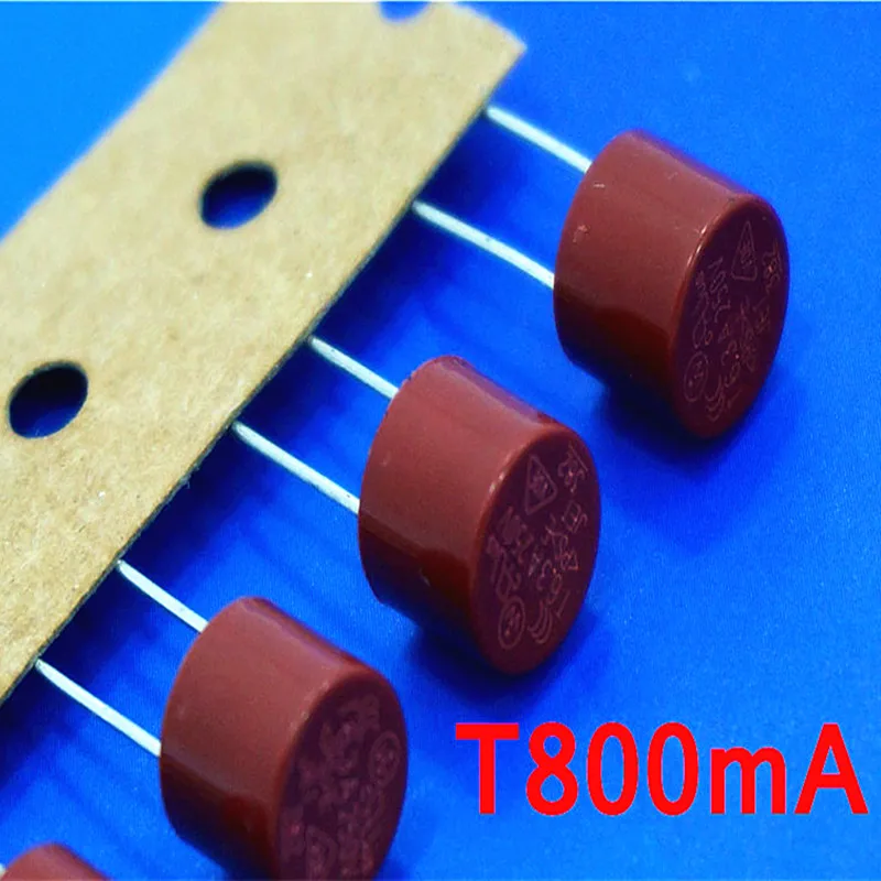 (10 pcs/lot) T800mA 250V TR5 Slow Blow Subminiature Fuse, UL VDE RoHS Approved, 800mA, 0.8 Amp.
(10 pcs/lot) T800mA 250V TR5 Slow Blow Subminiature Fuse, UL VDE RoHS Approved, 800mA, 0.8 Amp.