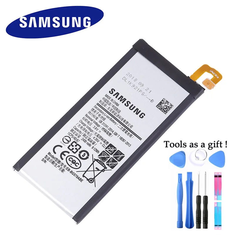 SAMSUNG Original Battery EB-BG570ABE For 2016 Edition Samsung Galaxy On5 G5700 G5510 J5 Prime 2400mAh
SAMSUNG Original Battery EB-BG570ABE For 2016 Edition Samsung Galaxy On5 G5700 G5510 J5 Prime 2400mAh