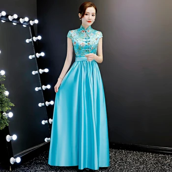 2020 New Summer Short Sleeve Qipao Women Chinese Style Phoenix Cheongsam Elegant Female Stage Show Dress Vestidos S M L XL XXL
2020 New Summer Short Sleeve Qipao Women Chinese Style Phoenix Cheongsam Elegant Female Stage Show Dress Vestidos S M L XL XXL