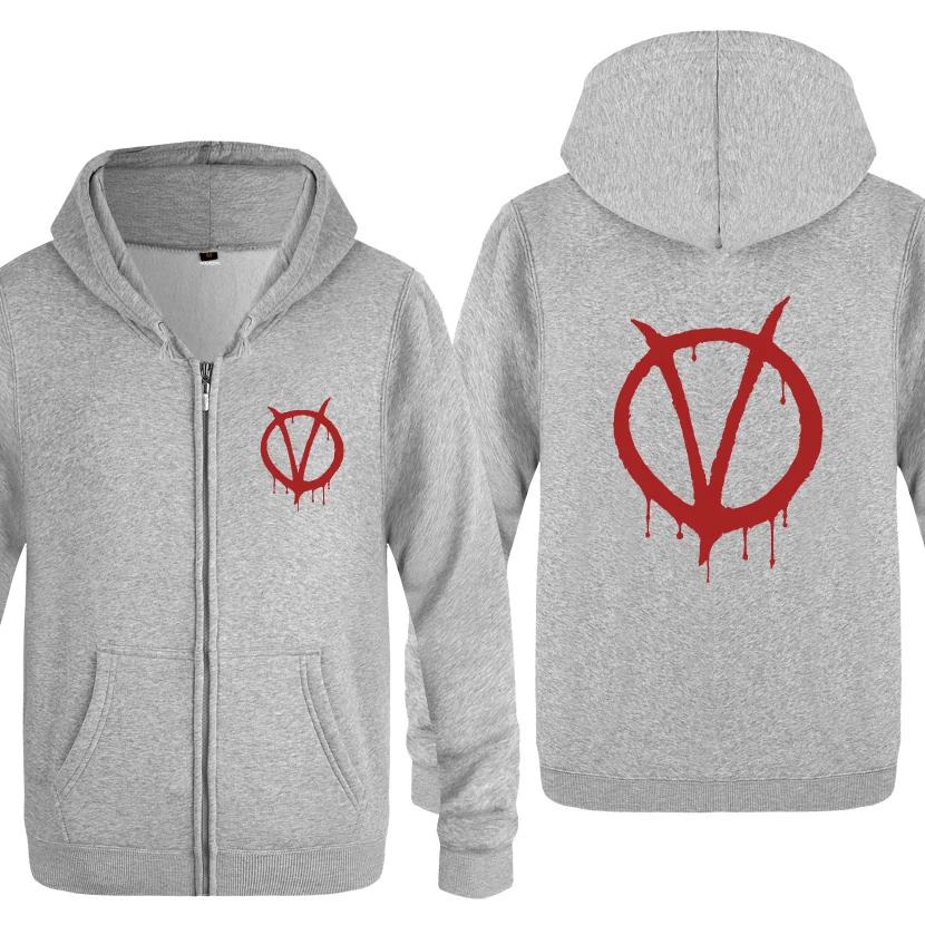 V for Vendetta Movie Hoodies Men 2018 Men's Fleece Zipper Cardigans Hooded Sweatshirts
V for Vendetta Movie Hoodies Men 2018 Men's Fleece Zipper Cardigans Hooded Sweatshirts