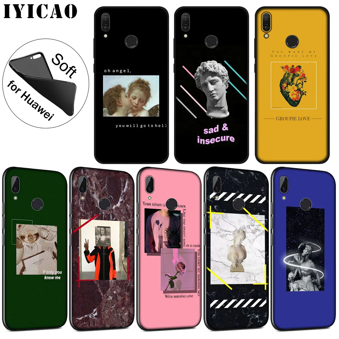 Great art aesthetic van Gogh Mona Lisa David love Soft Case for Huawei P30 P20 Pro P10 P9 P8 Lite Mini 2017 2016 P smart Z 2019
Great art aesthetic van Gogh Mona Lisa David love Soft Case for Huawei P30 P20 Pro P10 P9 P8 Lite Mini 2017 2016 P smart Z 2019
