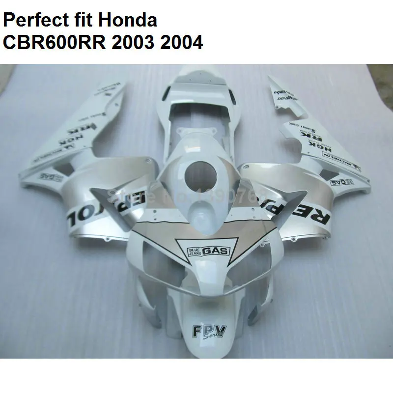 Injection molding fairing for Honda CBR600RR 2003 2004 white fairings kit CBR 600RR F5 03 04 YJ48
Injection molding fairing for Honda CBR600RR 2003 2004 white fairings kit CBR 600RR F5 03 04 YJ48
