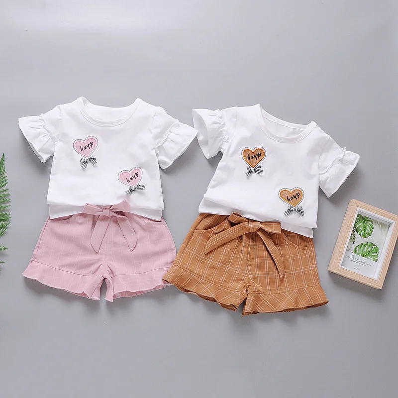 2019 New Fashion Cartoon T-shirt+bow Shorts 2pcs Baby Girls Summer Clothing Set Kid Girls Casual Clothes Suit
2019 New Fashion Cartoon T-shirt+bow Shorts 2pcs Baby Girls Summer Clothing Set Kid Girls Casual Clothes Suit