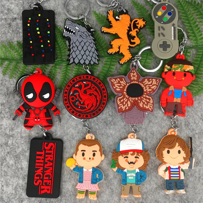 Action Stranger Things PVC Keychain Toys Dustin Barb Nancy Mark Demogorgon Stranger Tings Eleven Key Ring Pendant Kids Gift Toys
Action Stranger Things PVC Keychain Toys Dustin Barb Nancy Mark Demogorgon Stranger Tings Eleven Key Ring Pendant Kids Gift Toys