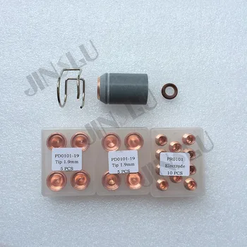 Tip PD0101-19 Electrode PR0101 Swirl Ring PE0101 Nozzle PC0101 Spacer Springs For Trafimet Type A141 Plasma Torch Consumables
Tip PD0101-19 Electrode PR0101 Swirl Ring PE0101 Nozzle PC0101 Spacer Springs For Trafimet Type A141 Plasma Torch Consumables