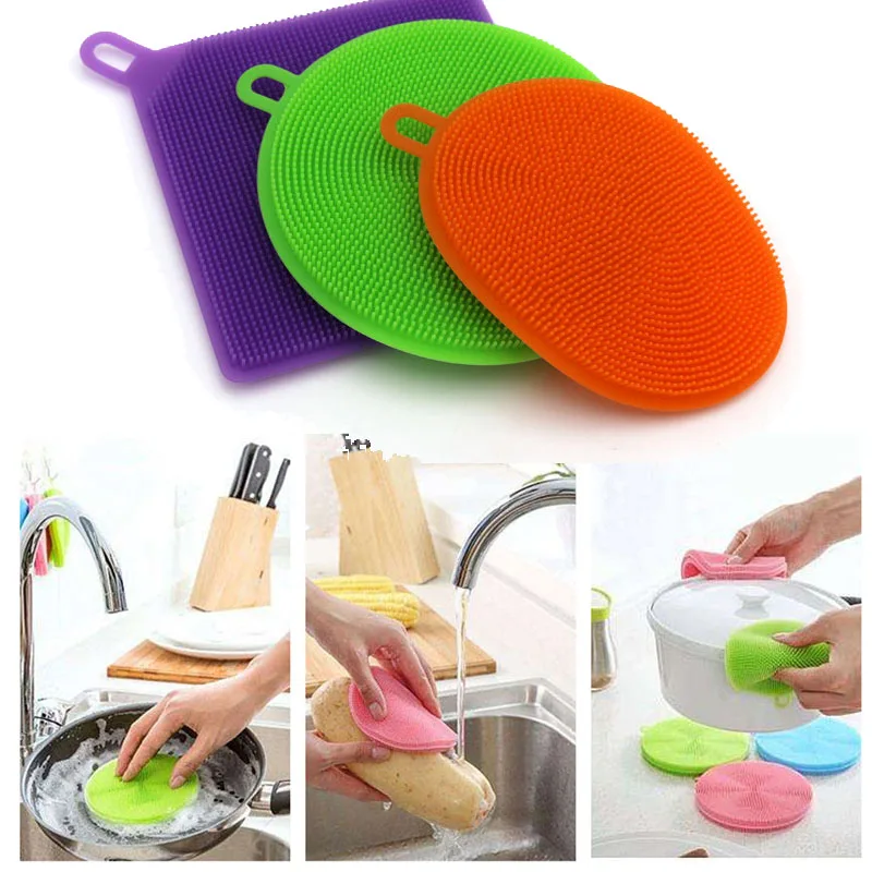 Magic Cleaning Brushes Silicone Dish Bowl Scouring Pad Pot Pan Easy to clean Wash Brush Cleaning Kitchen
Magic Cleaning Brushes Silicone Dish Bowl Scouring Pad Pot Pan Easy to clean Wash Brush Cleaning Kitchen