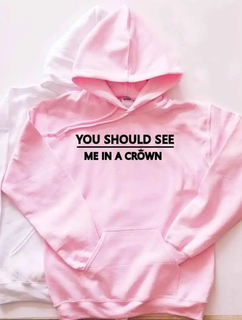 

Sugarbaby New Arrival You should see me in a Crown Hang Billie Eilish Unisex Hoodie Lovely Wish you were gay Hoodie dropshipping