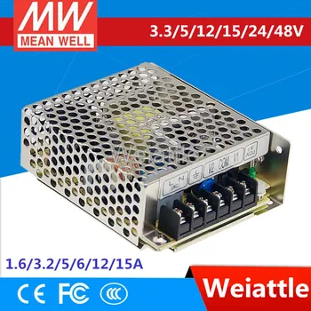 

DC 3.3V 5V 12V 15V 24V 48V MEAN WELL 1.6A 3.2A 5A 6A 12A 15A 60W 75W 76.8W SMPS Switching Power Supply RS-75-5 RS-75-12 RS-75-24