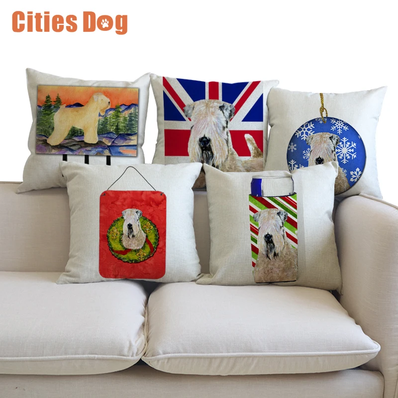 Animal dog Soft Coated Wheaten Terrier linen Pillow Cushion cover Decorative Pillows case Cushions sofa cojines coussin
Animal dog Soft Coated Wheaten Terrier linen Pillow Cushion cover Decorative Pillows case Cushions sofa cojines coussin