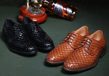 2018 Knitted Leather Italian Oxfords For Man Black Brown Spring Autumn Wedding Evening Party Dress Lace Up Oxfords Shoes
2018 Knitted Leather Italian Oxfords For Man Black Brown Spring Autumn Wedding Evening Party Dress Lace Up Oxfords Shoes