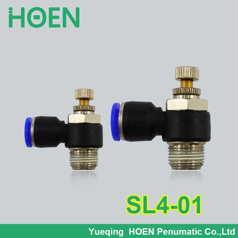 10x Adjustable Air Speed Flow Controller Pneumatic Throttle Valve Connector 4mm To 1/8" SL4-01 4mm-1/8" Male Fitting Adjsuter
10x Adjustable Air Speed Flow Controller Pneumatic Throttle Valve Connector 4mm To 1/8" SL4-01 4mm-1/8" Male Fitting Adjsuter