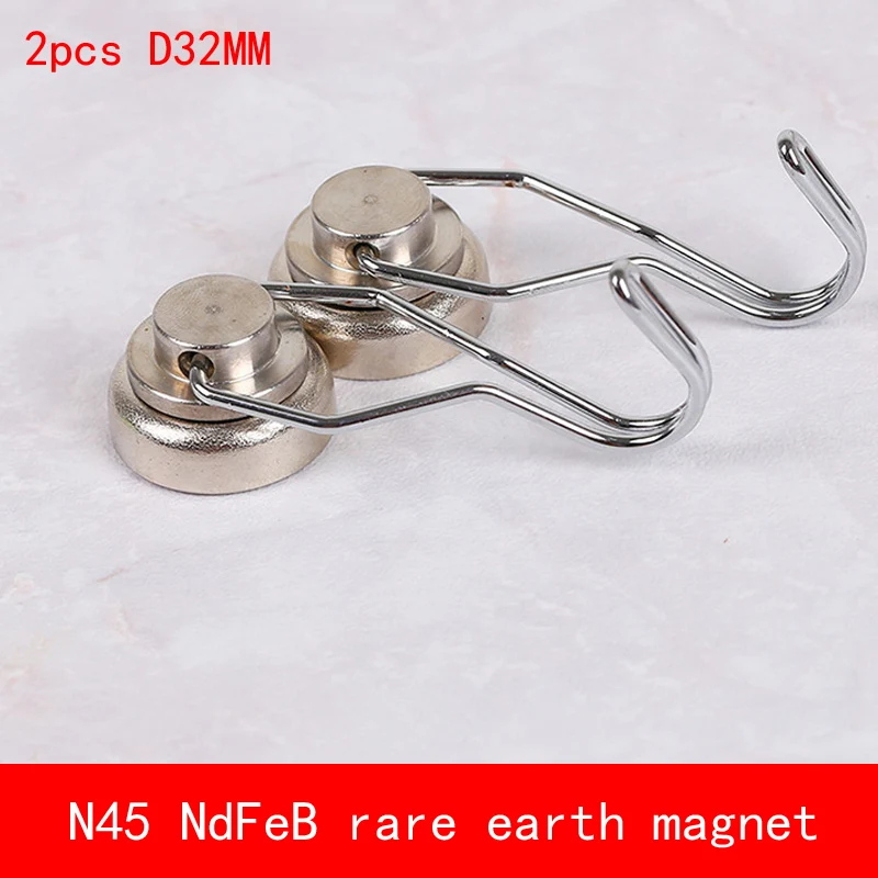 2PCS Base Diameter 32mm Magnet hook 360 degree rotate permanent rare earth Magnet Multipurpose hook
2PCS Base Diameter 32mm Magnet hook 360 degree rotate permanent rare earth Magnet Multipurpose hook
