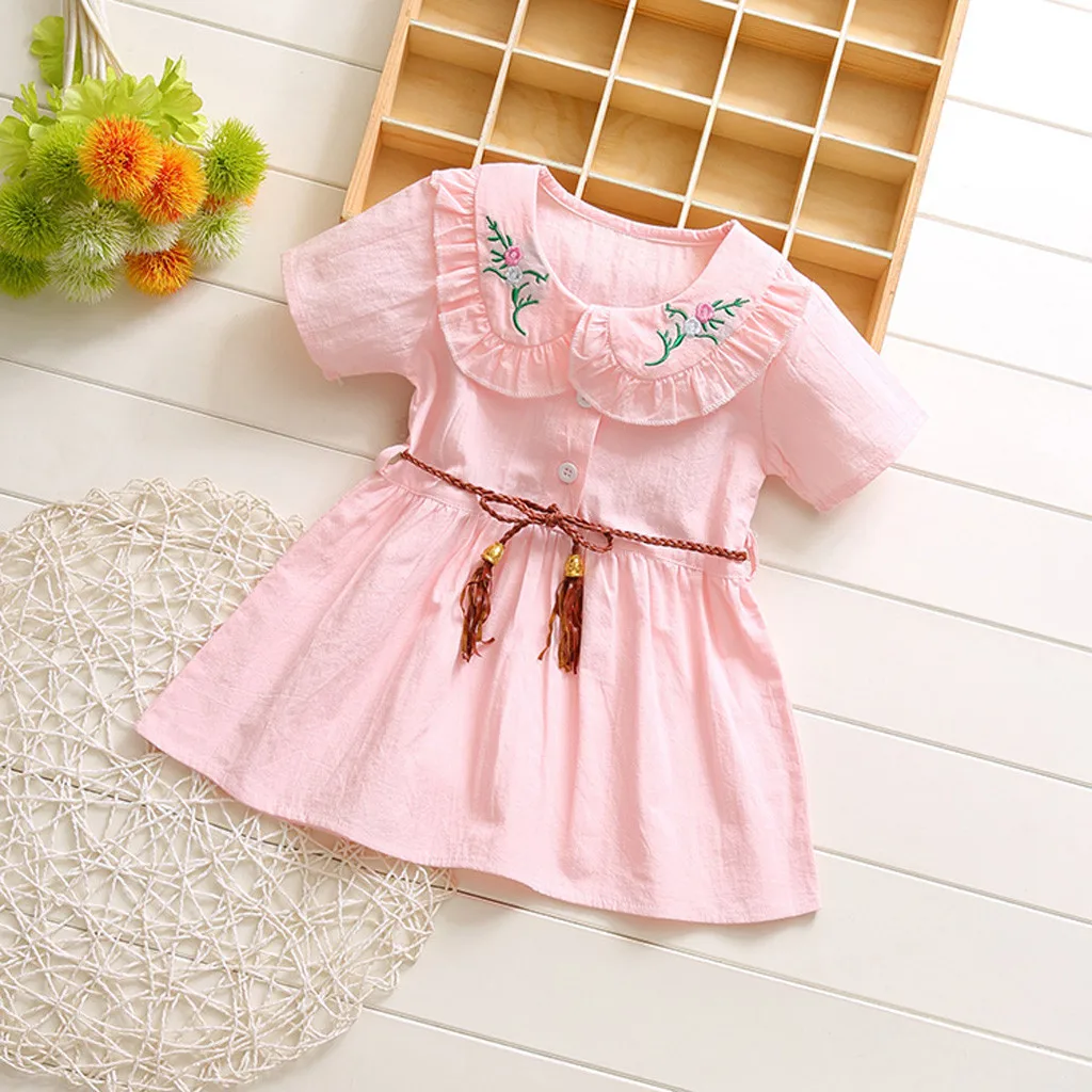 Toddler Baby Kids Girls Short Sleeve Floral Princess Dresses Clothes Toddler Kid Summer Sundress Dress Embroidery Dress
Toddler Baby Kids Girls Short Sleeve Floral Princess Dresses Clothes Toddler Kid Summer Sundress Dress Embroidery Dress