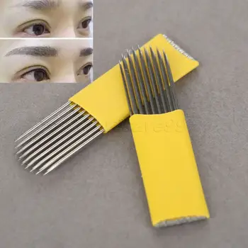 20PCS 17 Pins Eyebrow Tattoo Blade for Permanent Makeup Manual Tattoo Bevel Blades Double Row 17 Needles free shipping
20PCS 17 Pins Eyebrow Tattoo Blade for Permanent Makeup Manual Tattoo Bevel Blades Double Row 17 Needles free shipping