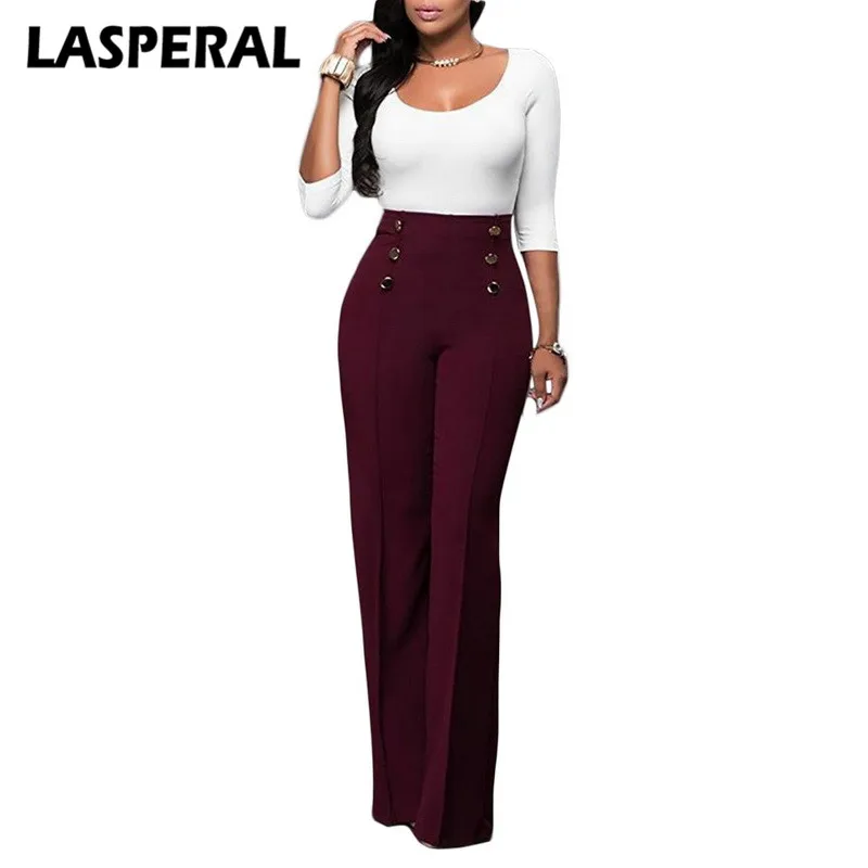 LASPERAL Spring Wide Leg Pants Women Casual Button High Waist Streetwear Loose Trousers Female Fashion Office Solid Lady Pants
LASPERAL Spring Wide Leg Pants Women Casual Button High Waist Streetwear Loose Trousers Female Fashion Office Solid Lady Pants