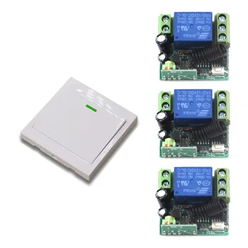 Smart Home DC 12V 1CH Wireless RF Mini Remote Control Switch White Transmitter + 3 Receiver Light Switch Accessaries 315/433mhz
Smart Home DC 12V 1CH Wireless RF Mini Remote Control Switch White Transmitter + 3 Receiver Light Switch Accessaries 315/433mhz